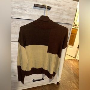 Brown Asymmetrical Sweater